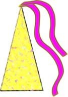 Colored Party Hat drawing