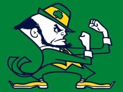 Notre Dame Fighting Irish Leprechaun darwing