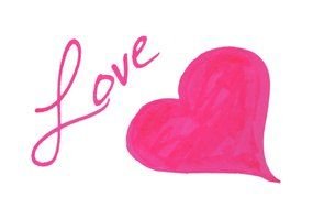 Love Heart Clip Art Free drawing