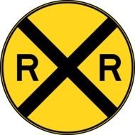 rr Crossing Sign drawing