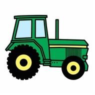 Cartoon Tractor Clip Art N2