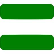 Green Equal Sign N3