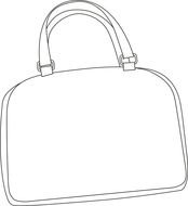 women bag as a graphic illustration