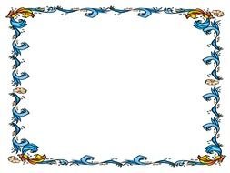 blue Borders drawing