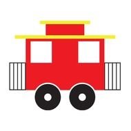 Train Cars Caboose Clip Art