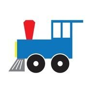 Blue Train Clip Art N2
