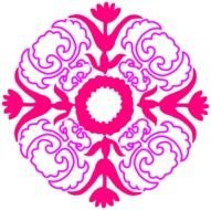 Pink Flourish Clip Art