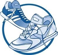 Colorful Sneaker Pair clipart
