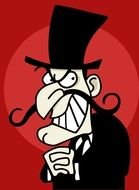 Cartoon Snidely Whiplash