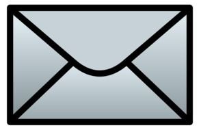 gray envelope as a graphic image
