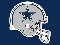 Dallas Cowboys Helmet Logo drawing