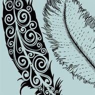 Feather Outline Clip Art