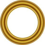 Gold Circle Frame