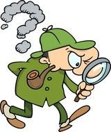 cartoon detective
