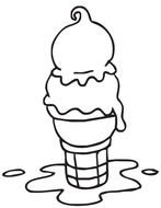 Ice Cream melting, Black And White