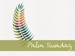 Palm Sunday as a graphic illustration