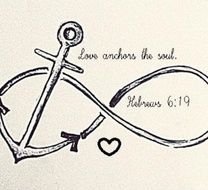 Anchor With Infinity Symbol Tattoo