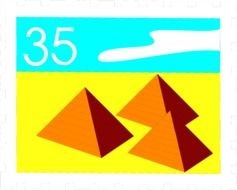 Egyptian Pyramids drawing