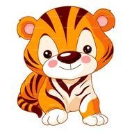 Clipart of cute Baby Tiger
