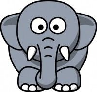 Cartoon Elephant Clip Art N4