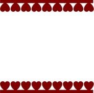 Valentineâs Day Heart Border