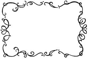 Line Flourish Border drawing