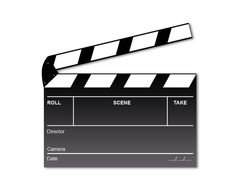 film cracker, black and white