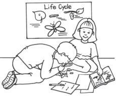 Taking Turns Clip Art drawing