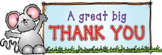 a great big Thank You Clip Art drawing