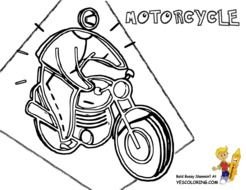 Free Motorcycle Coloring Pages For Kids