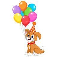 Clip art of party Dog