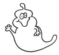Halloween Ghost Coloring Pages