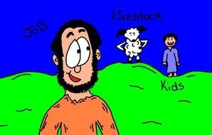 Old Testament Job drawing