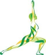 Creative Yoga as a graphic illustration