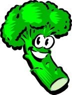 Cartoon Broccoli drawing