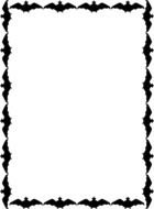 frame with black bats