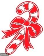 Christmas Candy Cane Clip Art N3