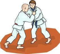 carate Clip Art drawing