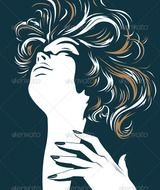 Cartoon Shadow Girl