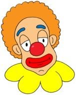 Clown Face Clip Art drawing