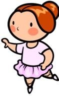 Happy Dancing cartoon girl