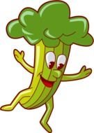 dancing animated broccoli