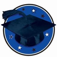 Blue Graduation Cap darwing