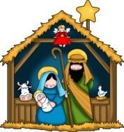 Christmas Nativity Scene Clip Art N3