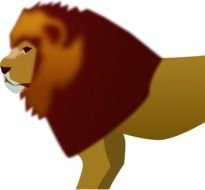 Free Lion Clip Art drawing