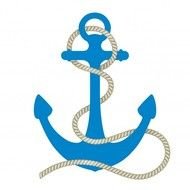 Blue Anchor Clip Art N5
