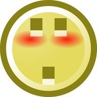 Blushing Smiley Face Clip Art N6