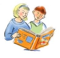 Ä°llustration of Reading children