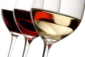 Red Wine glasses drawing