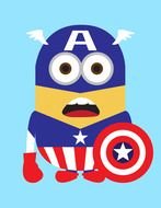 Captain America Minion drawing